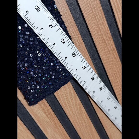 Zadig & Voltaire Cardigan Small Womens Blue Deluxe Collection Open Front Sequin - Picture 5 of 7